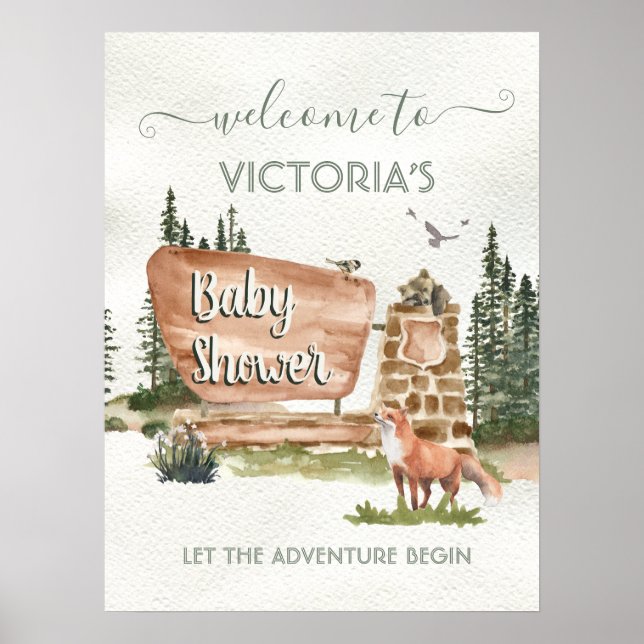 Adventure Woodland National Park Baby Affiche de b (Devant)