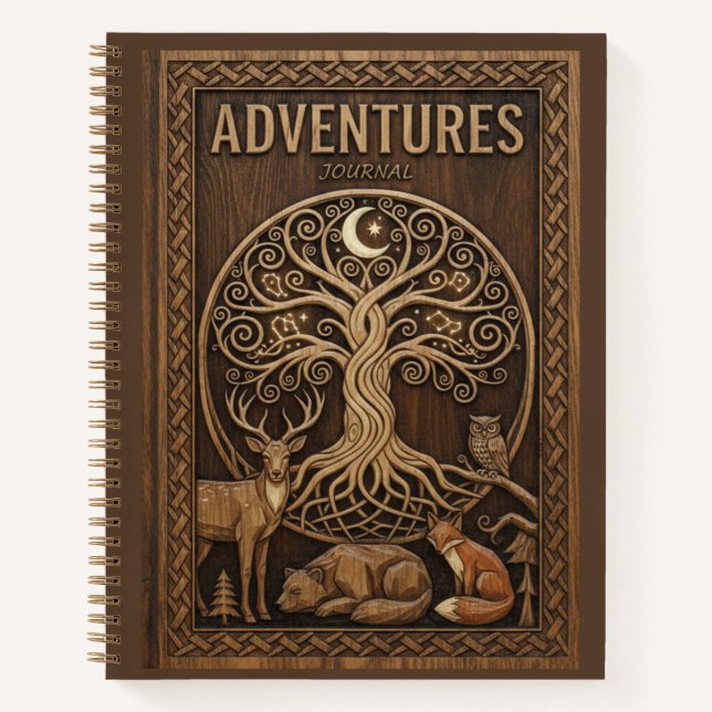 Adventures Journal Tree of Life Woodland Animals  (Devant)