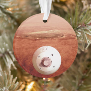 Aérocoque Avec Perpersévérance Rover Descente Vers