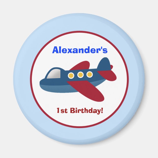 Aéronef Transport Rond Faveur Personnalisée Aimant (Devant)