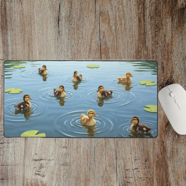 Aesthetic Desk Mat, Desk Pad, Cute Duck (Créateur téléchargé)