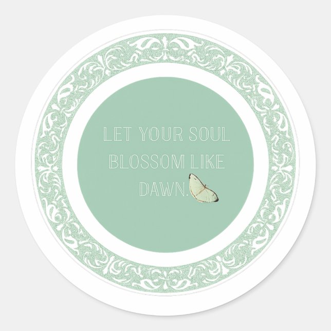 Aesthetic Inspirational Quote Sticker (Devant)