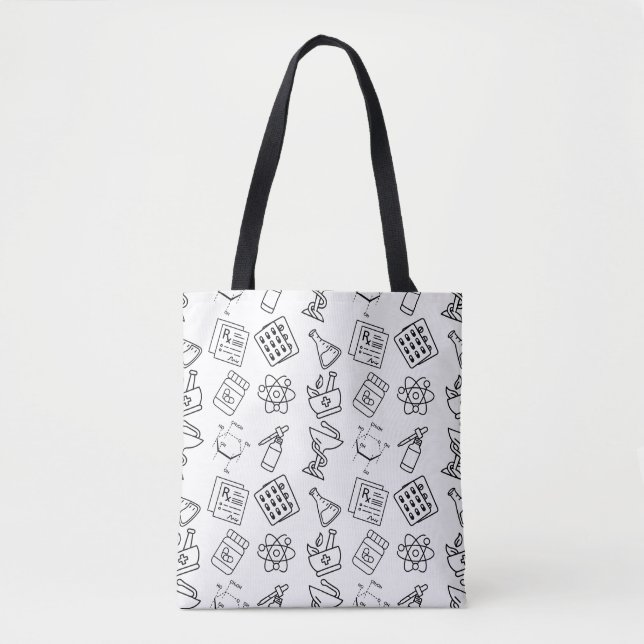 Aesthetic PharmD & Laboratory Science Tote Bag (Devant)