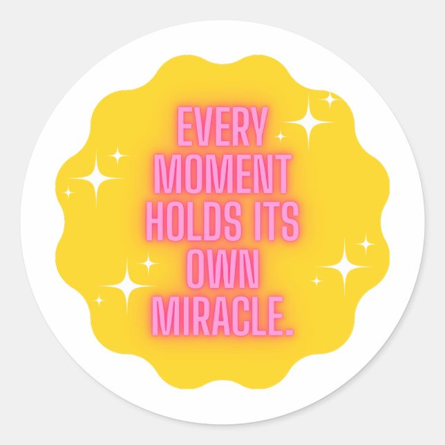 Aesthetic Sparkle Quote Sticker (Devant)