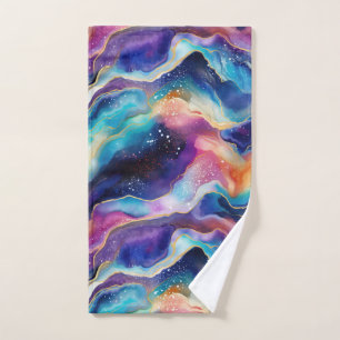 Aesthétique coloré arc-en-ciel agate texture parti