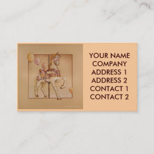 Affaires - carte de profil - carrousel pourpre de