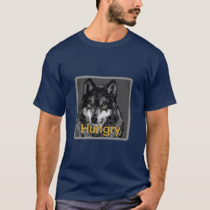 Affamé -  foncé de base du T-shirt des hommes