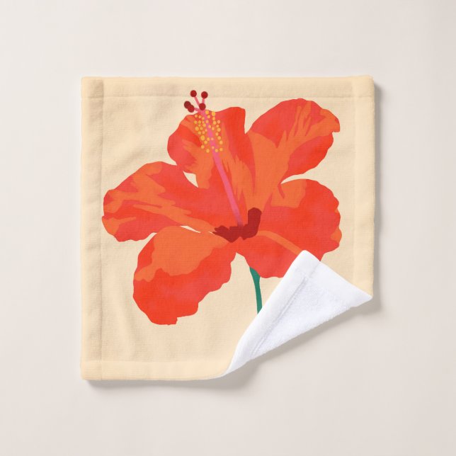 Affection Hibiscus (Gant de toilette)