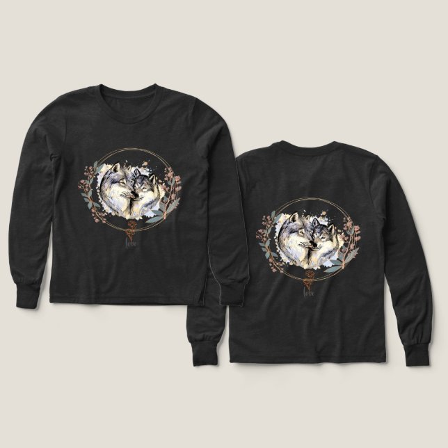 Affection sauvage - Les loups dans l'amour Illustr (Motif recto et verso)