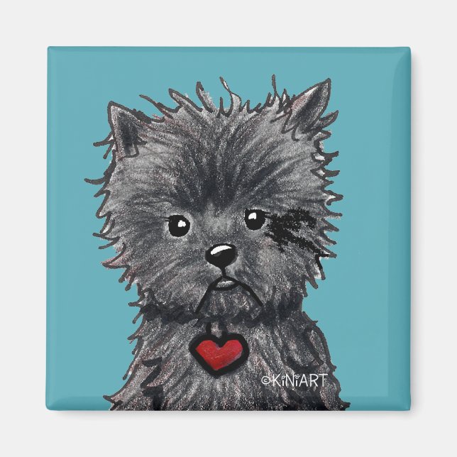 Affenpinscher Dog Art Magnet (Devant)