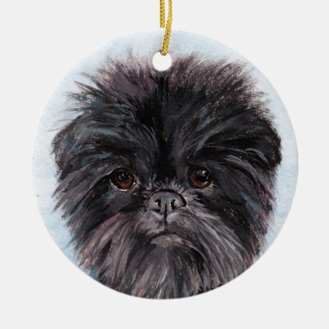Affenpinscher Dog Art Ornement (Devant)