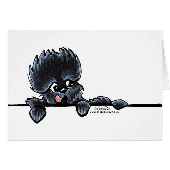 Affenpinscher sur la ligne (Devant Horizontal)