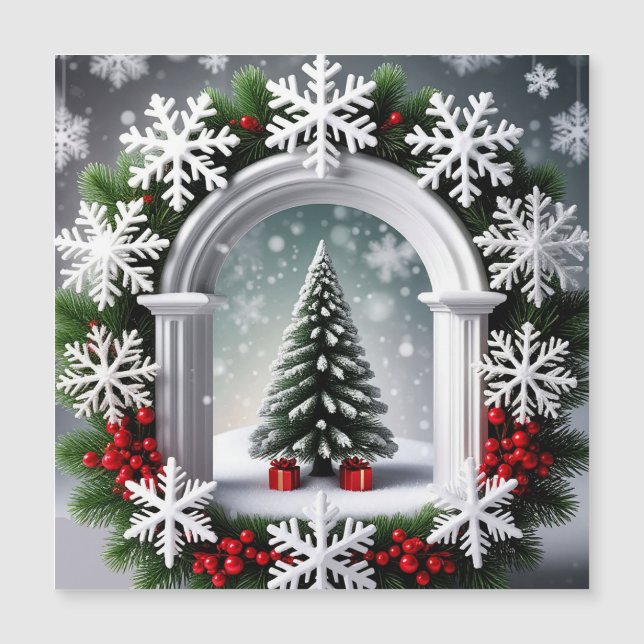 Affichage de fenêtre de Noël festif (Devant)