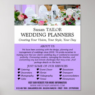 Affichage du tableau mariage, planificateur d'évén