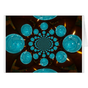 Affichage éclatant des lumières cyanes Kaleidoscop