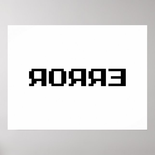 AFFICHE Я Я Я Ǝ | ERREUR (Devant)