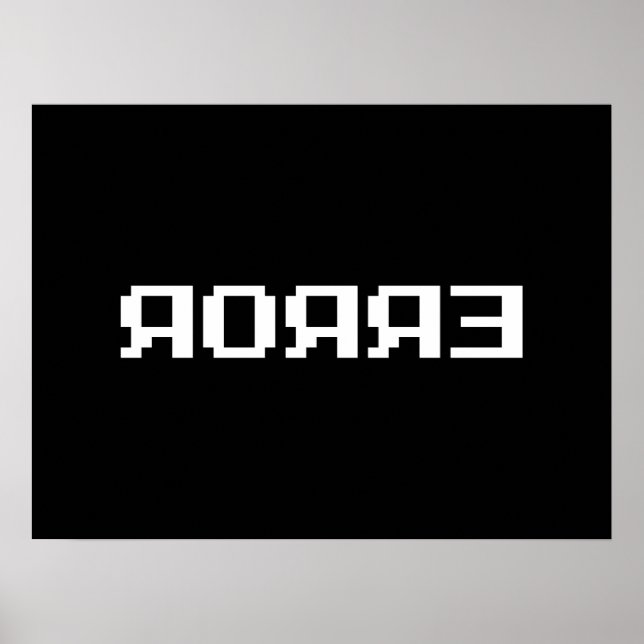 AFFICHE ЯOЯЯƎ | ERROR (Devant)