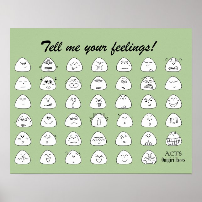 AFFICHE お に ぎ り 顔 一 覧 ポ  . (Devant)