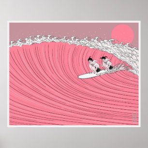 AFFICHE サンセット　サーフ