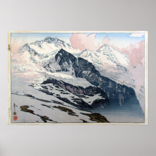 Affiche ン フ parc immobilier, Jungfrau, Hiroshi Yoshida, Wo