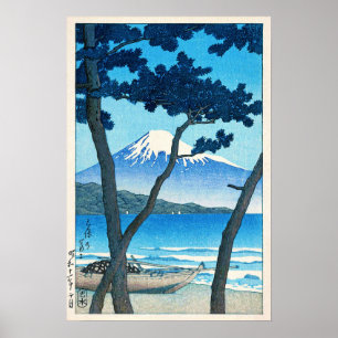 Affiche 三 保 の 士, Mont Fuji à Miho, Hasui Kawase