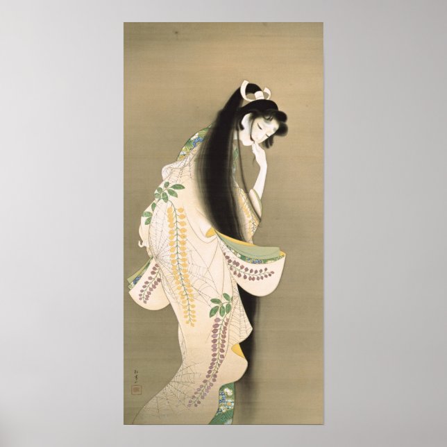 Affiche 女の幽霊, 上村松園 Lady Ghost, Uemura Shōen, Japan Art (Devant)