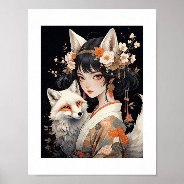 Affiche 妖狐［japanese fox monsters］001 (Devant)