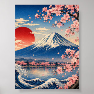 AFFICHE 富士山
