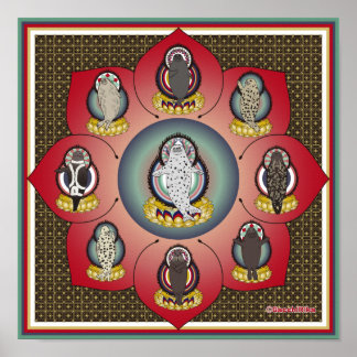 Affiche 海豹曼荼羅(seal mandala)