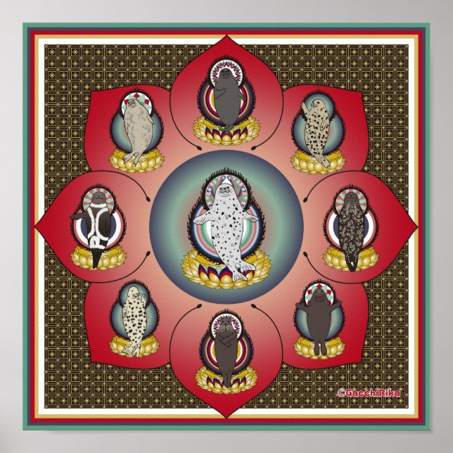Affiche 海豹曼荼羅（seal  mandala） (Devant)
