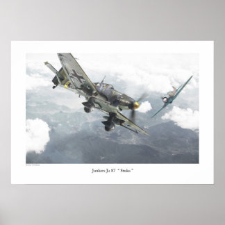 Affiche 航空芸術ポスター「Junkers Ju 87 Stuka」