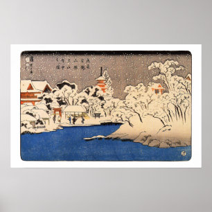 Affiche 雪 の 浅 草, 国 Snowy Asakusa, Kuniyoshi, Ukiyo-e, 芳