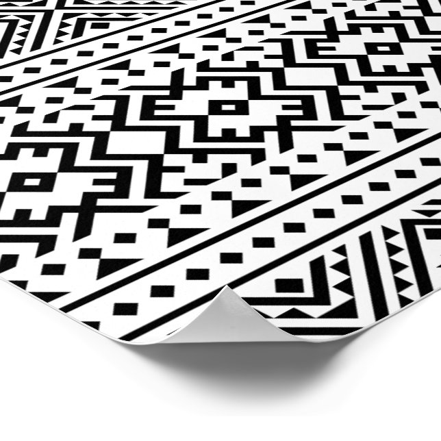 Affiche 04012020-Tribal-ethnique-Motif-10 (Coin)