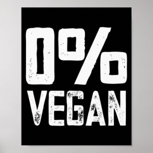 Affiche 0 végétalien mange de la viande journée du souveni
