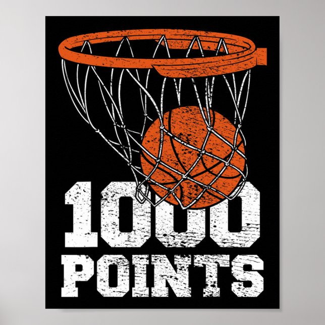 Affiche 1000 Points Bysketbyll Scorer High School Bysketby (Devant)