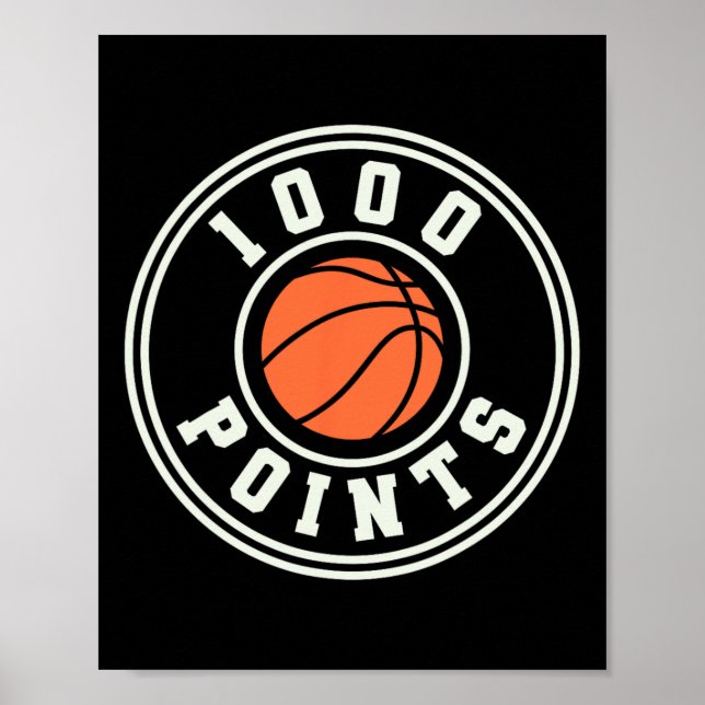 Affiche 1000 Points Bysketbyll Scorer High School Bysketby (Devant)