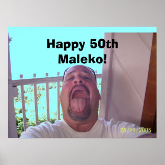 Affiche 100_0436, Joyeux 50ème Maleko !