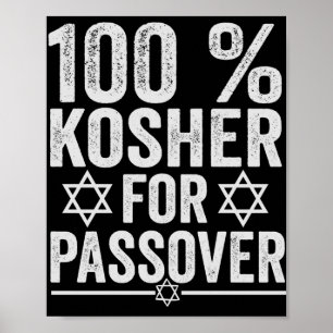 Affiche 100% casher pour Pâque drôle Pessa'h