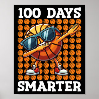 Affiche 100 Days Smarter Sketll Kids 100 Days Of School Bo