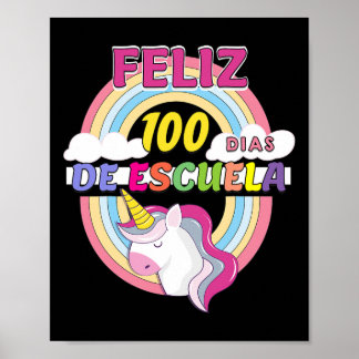 Affiche 100 Dias De Escuela 100 Jours D'École