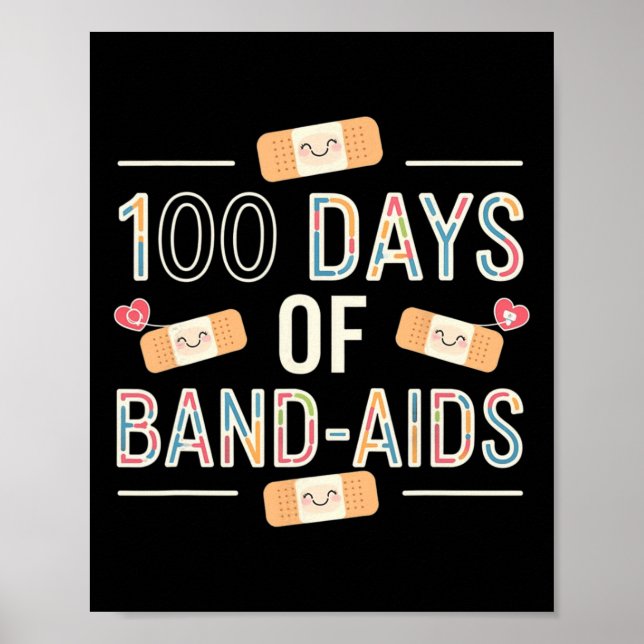Affiche 100 Jours Aides de bande 100e École Infirmière Enf (Devant)