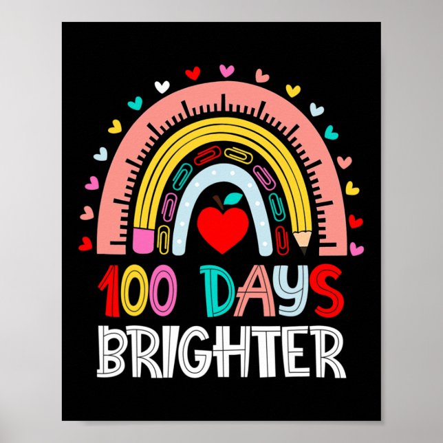 Affiche 100 Jours Arc-En-Ciel Plus Brillant 100E Jour D'Éc (Devant)
