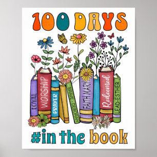 Affiche 100 Jours Dans Les Livres Enseignant Vie École Cad