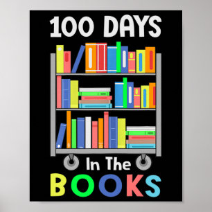 Affiche 100 Jours Dans Les Livres Lecture Bibliothécaire P