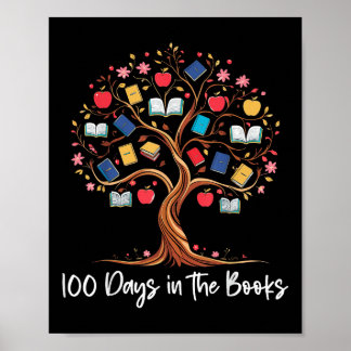 Affiche 100 Jours Dans Les Livres Lecture Enseignant 100èm