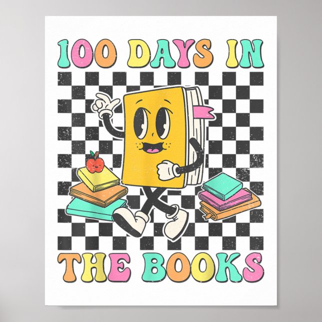 Affiche 100 Jours Dans Les Livres Lecture Enseignant 100èm (Devant)