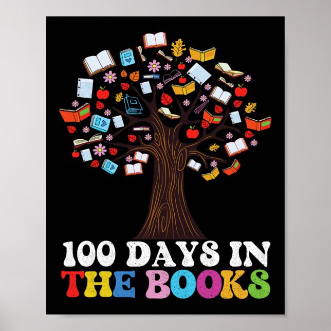 Affiche 100 Jours Dans Les Livres Lecture Enseignant 100èm (Devant)