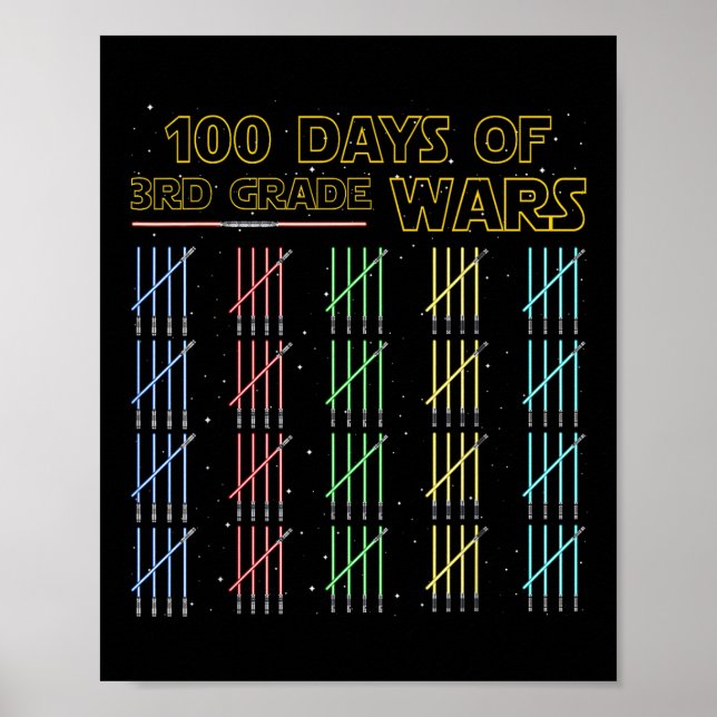 Affiche 100 Jours De 3E Année De Guerre 100E Jour D'École (Devant)