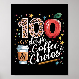 Affiche 100 Jours De Café Et Chaos 100E Jour De L'École S