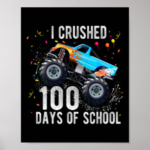 Affiche 100 Jours De Camion Monster 100E Jour De Scho